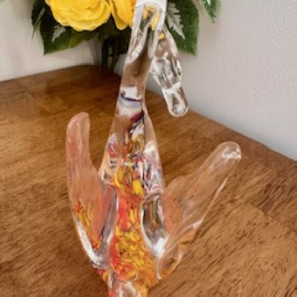 Vintage Murano Hand-Blown Glass Swan Figurine – Vibrant Multicolour Design - Picture 6 of 6